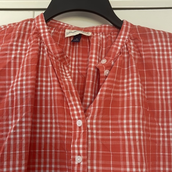 Viral Thread Plaid Blouse - Picture 2 of 3